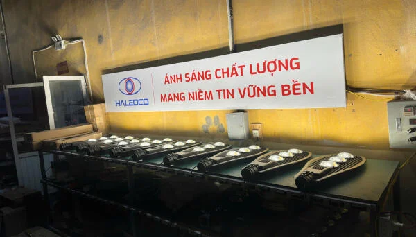 Dự án cung cấp đèn LED chiếu sáng nhà xưởng cho công ty TNHH Kido Sports Vina