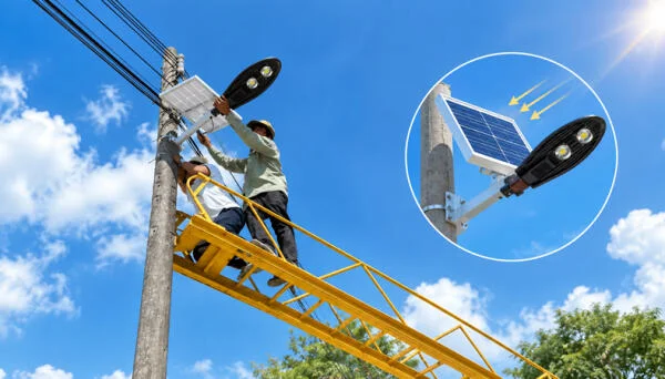 HALEDCO cung cấp đèn đường năng lượng mặt trời cho Công ty Xây dựng Minh Tuân