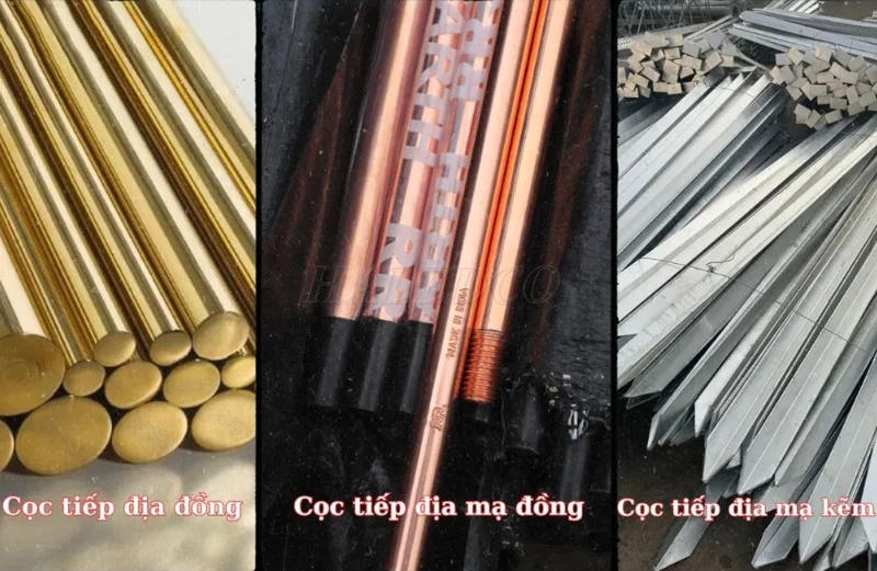Chất liệu cọc tiếp địa đạt tiêu chuẩn