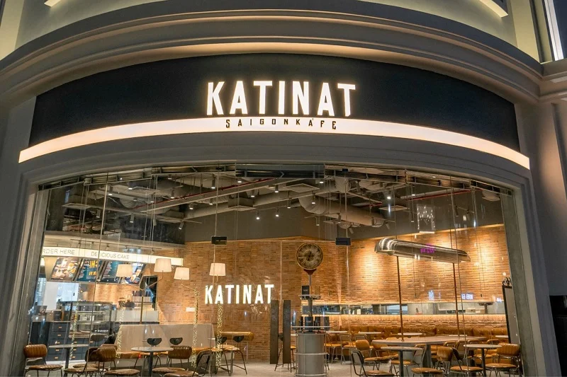 Trang trí đèn quán cafe phong cách hiện đại tại Katinat
