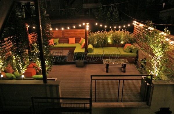 Đèn trang trí cây xanh cho quán cafe