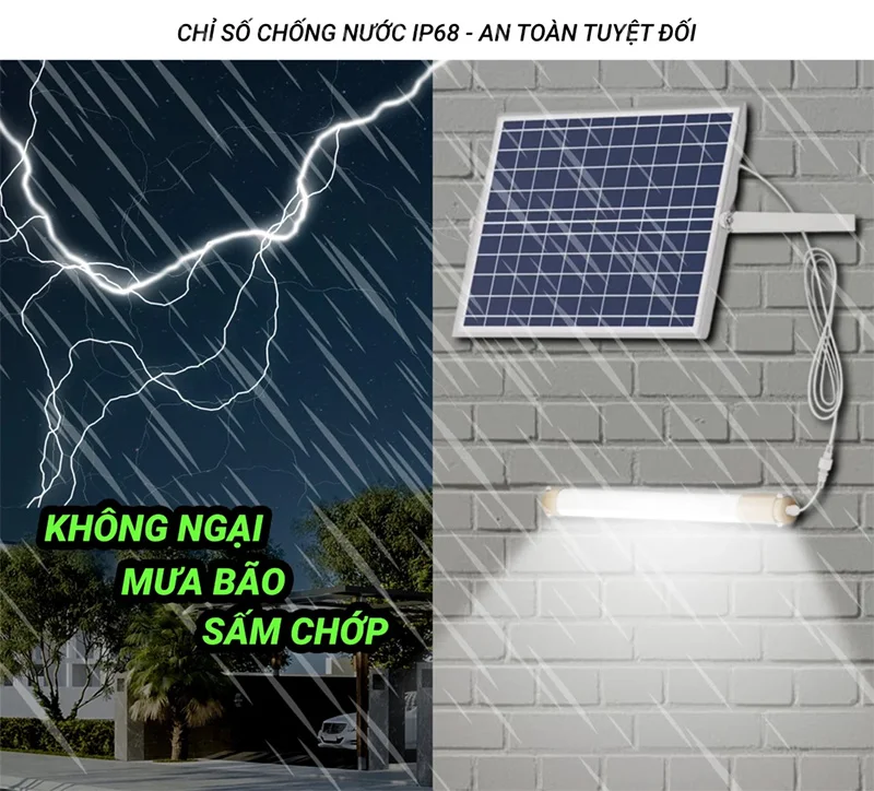 Đèn tuýp LED năng lượng mặt trời HLMTTL5-300