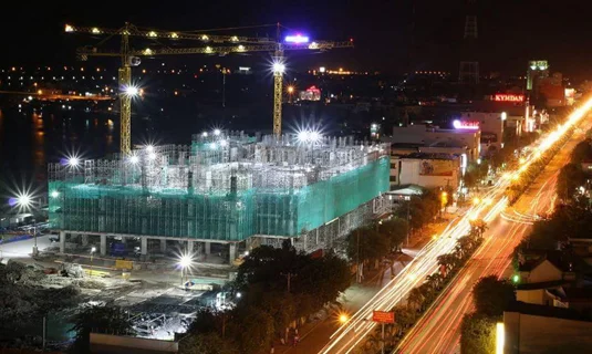 Chiếu sáng các công trình xây dựng, bãi đỗ xe, bến phà