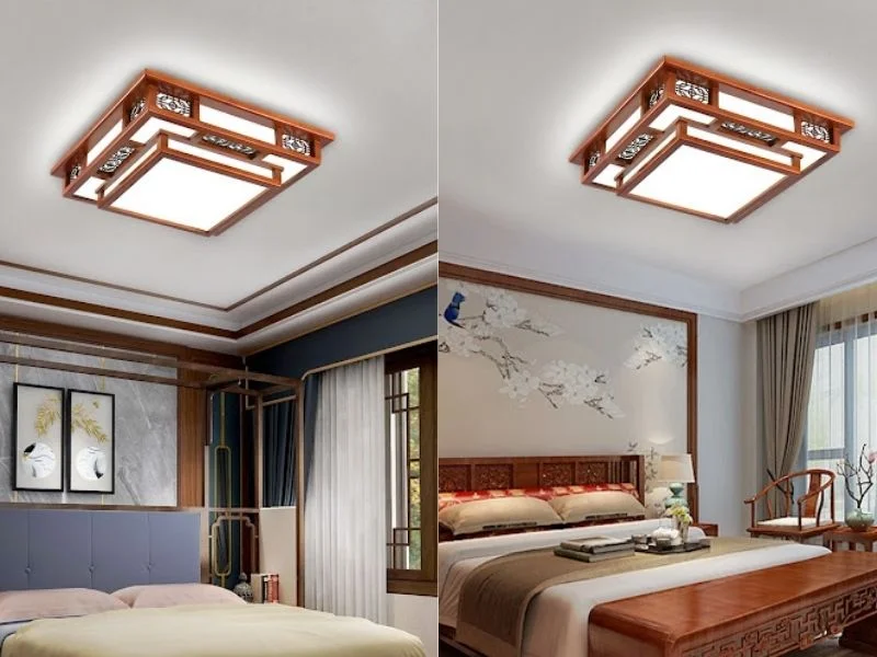 Đèn trần gỗ phù hợp cho nhiều phong cách nội thất