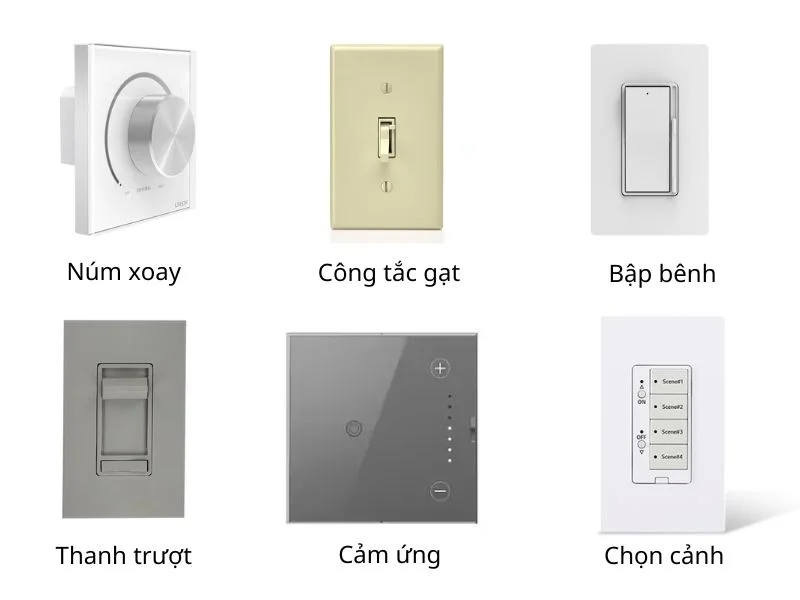 Các dạng công tắc dimmer đèn LED