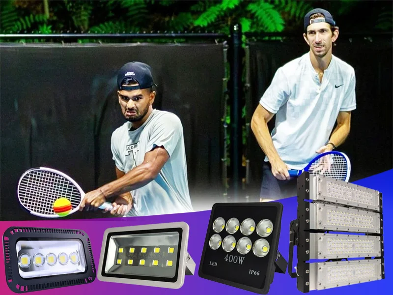 Các mẫu đèn chiếu sáng cho sân Typti