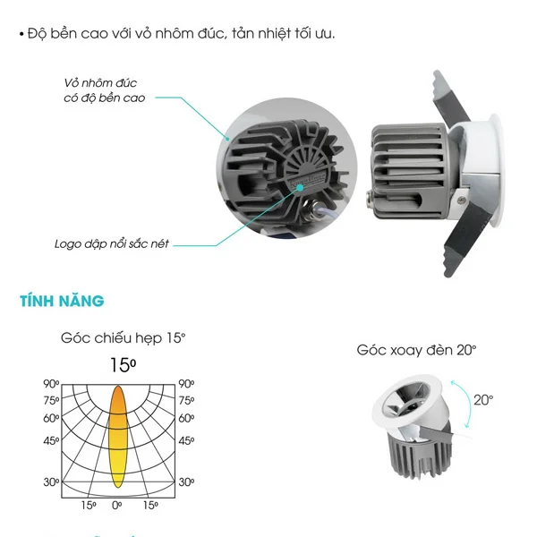 Đặc điểm sản phẩm HLDLV3-15W