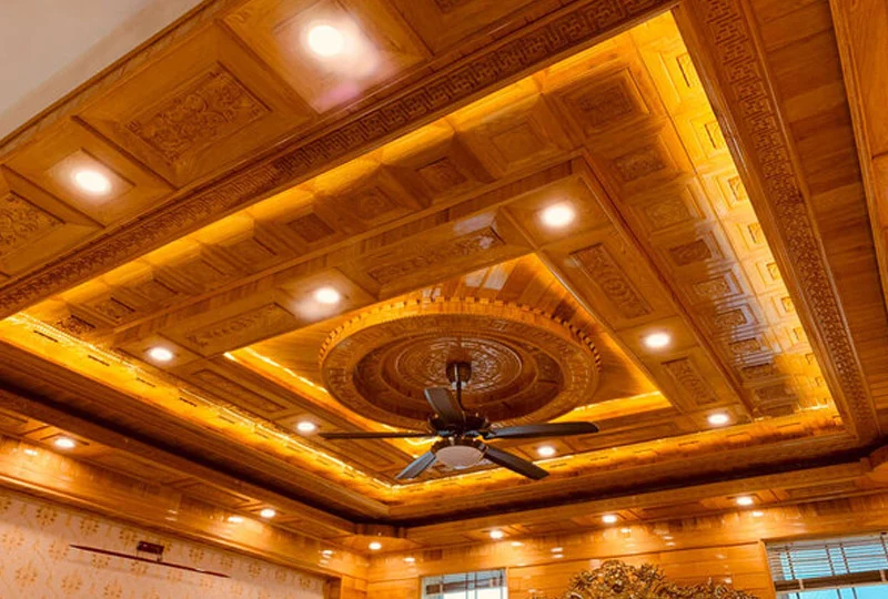 Đèn âm trần gỗ