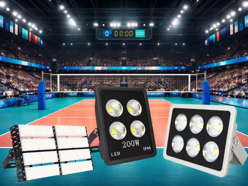 Đèn chiếu sáng sân bóng chuyền 200w