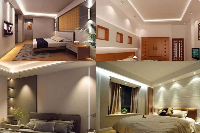 Đèn LED âm trần chiếu điểm decor phòng ngủ