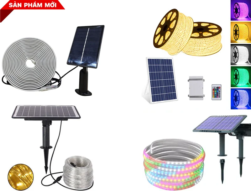 Đèn LED dây năng lượng mặt trời mẫu mới