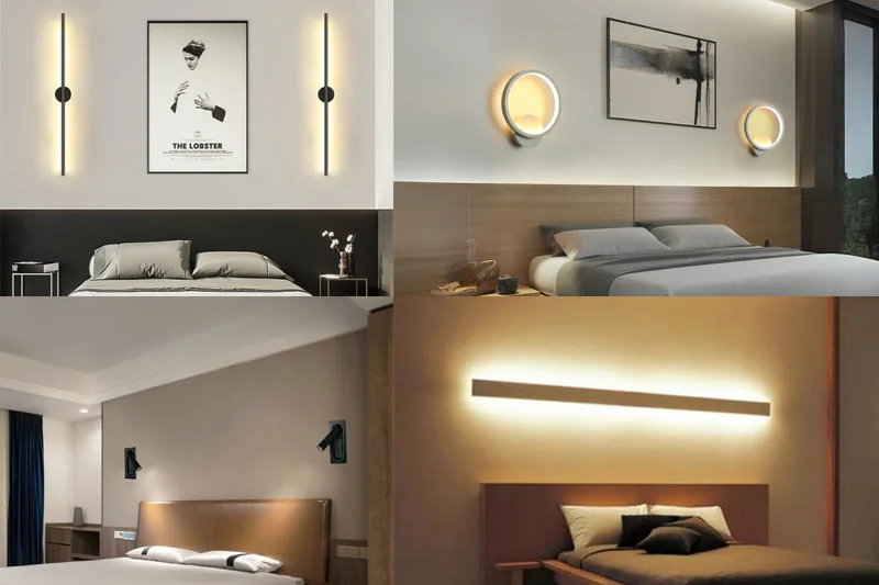 Đèn LED gắn tường decor phòng ngủ