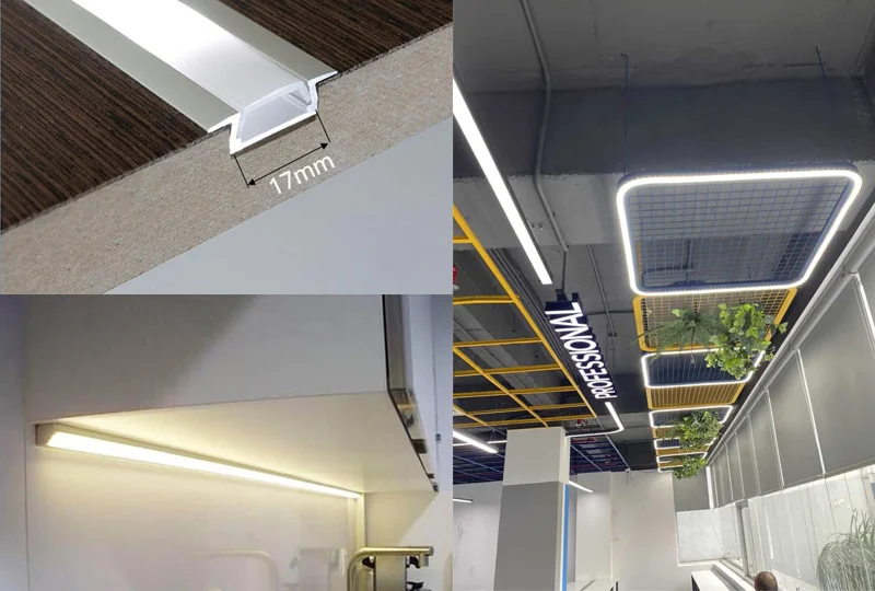 Đèn LED thanh nhôm âm trần được sử dụng phổ biến nhất