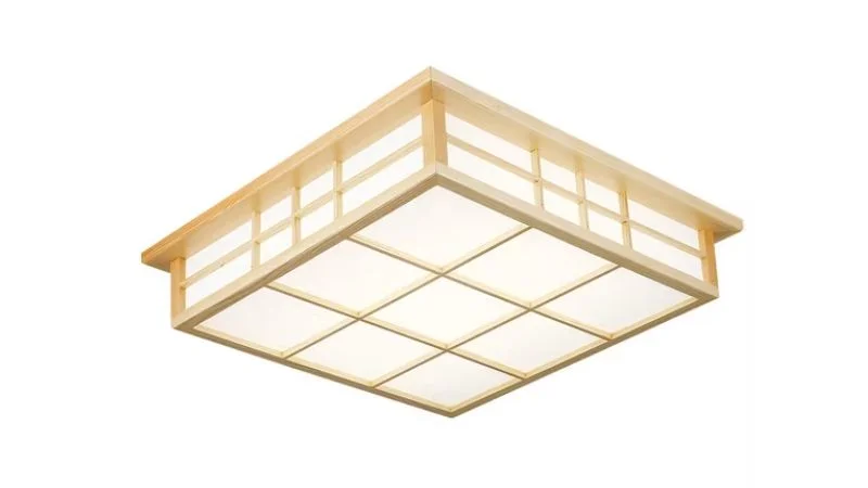 Mẫu đèn ốp trần gỗ đẹp cho nhà hàng