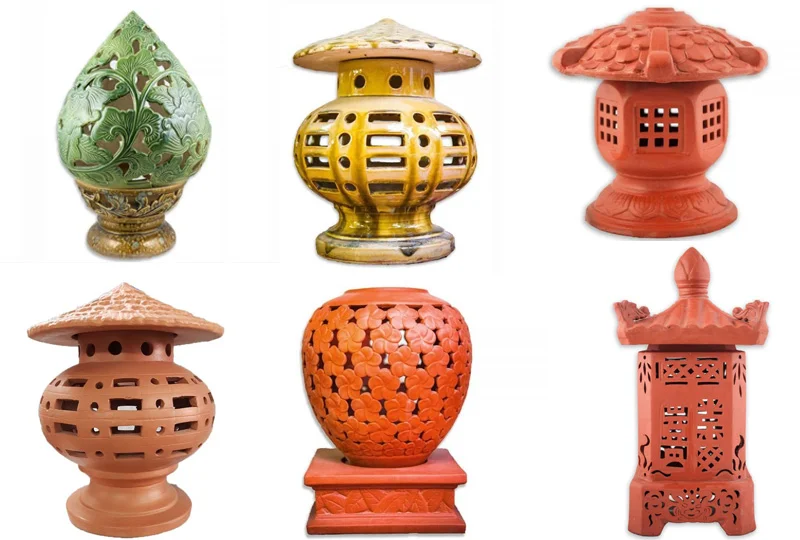 Mẫu đèn trụ cổng bằng gốm chất lượng cao