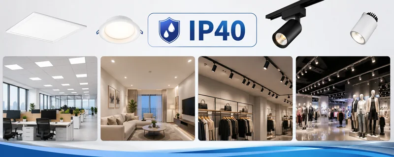 Các loại đèn đạt tiêu chuẩn IP40