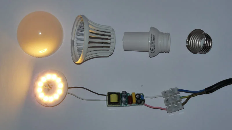 Bóc tách cấu tạo thực tế của đèn đui xoáy