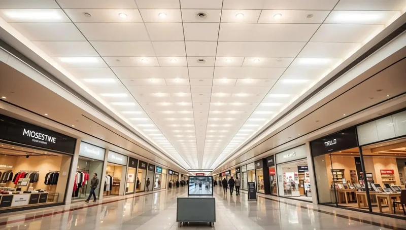 LED panel 300x600 chiếu sáng trung tâm thương mại