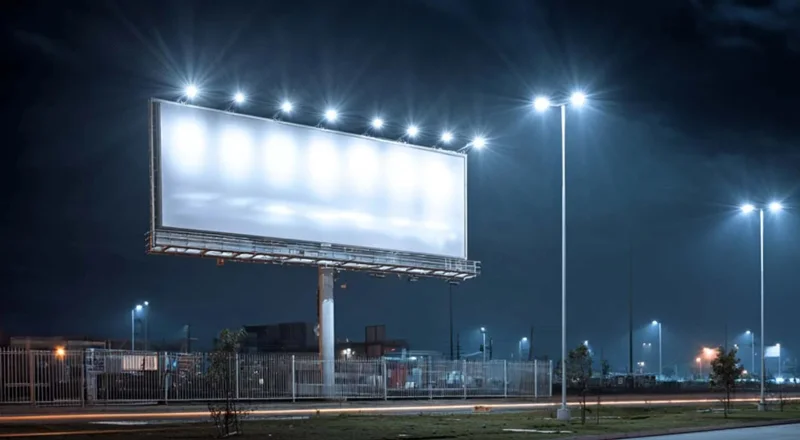 LED pha 100w chiếu sáng bảng quảng cáo