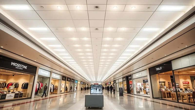 LED panel chiếu sáng trung tâm thương mại