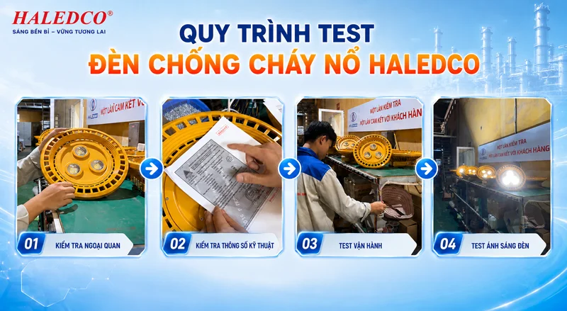 Quy trình kiểm tra và test đèn sau khi sản xuất