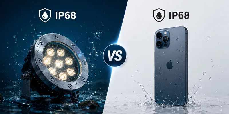 So sánh chỉ số IP của đèn LED với IP của điện thoại
