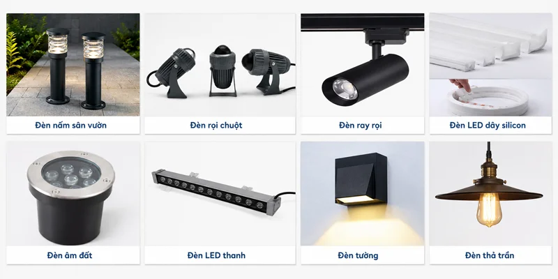 Các loại đèn HALEDCO cung cấp cho dự án