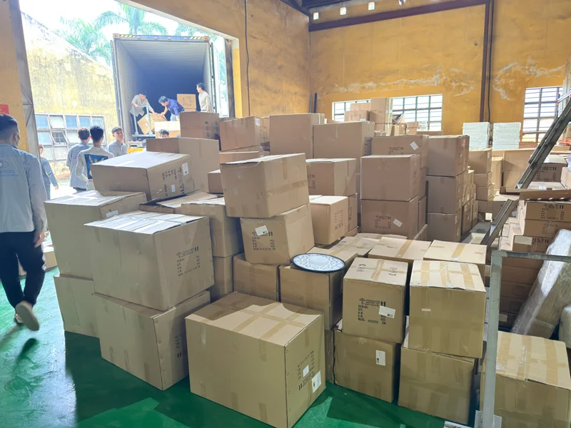 Container linh kiện về nhà máy HALEDCO