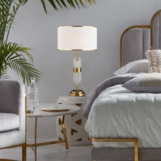 Đèn ngủ để bàn pha lê kiểu Bắc Âu