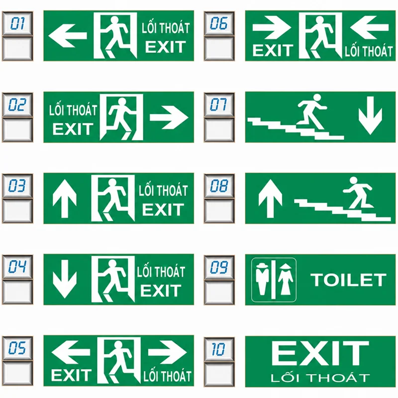 Đèn Exit cầu thang thoát hiểm