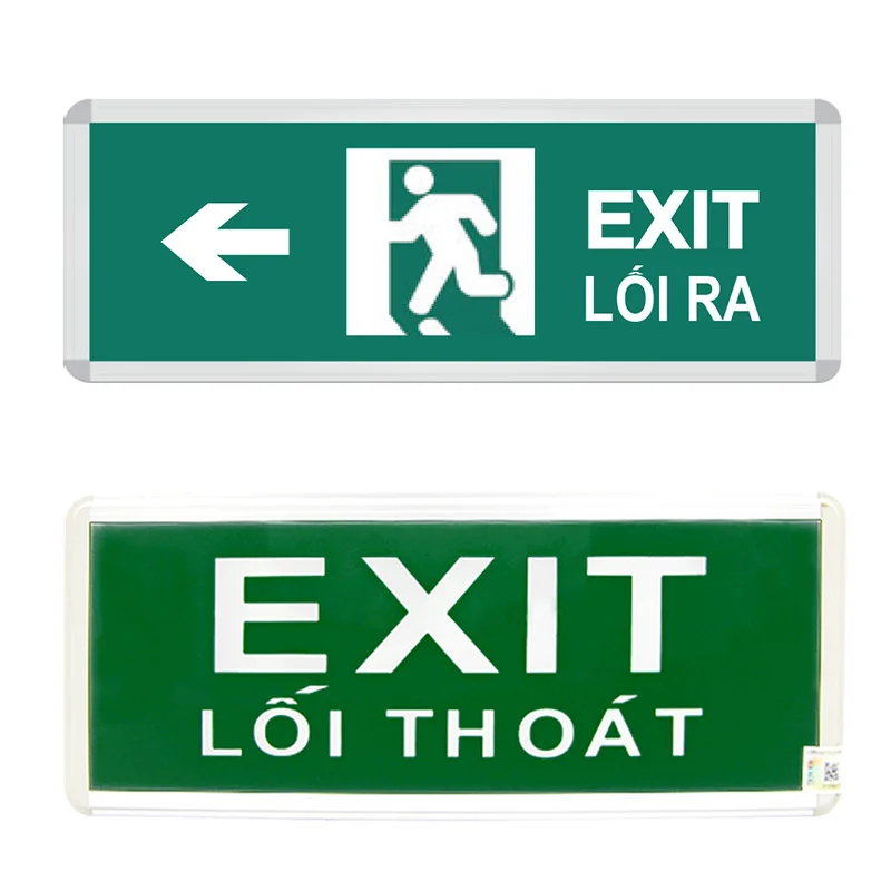 Đèn Exit chỉ hướng và không chỉ hướng