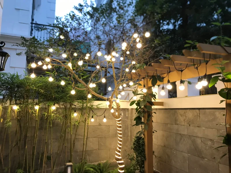 Đèn LED dây đui thả ngoài trời