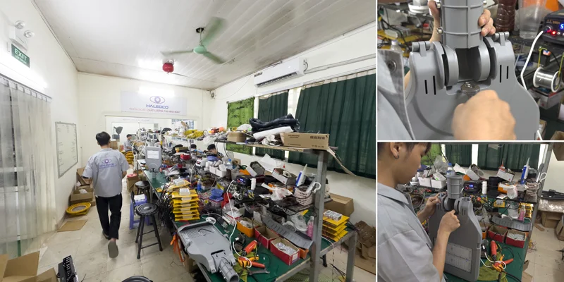 HALEDCO kiểm soát chất lượng đèn tại nhà máy