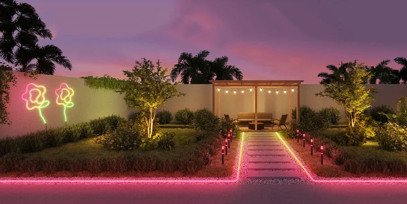 LED dây neon trang trí ngoài trời chống nước