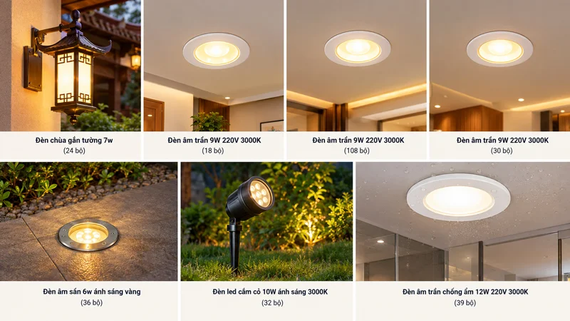 Các loại đèn HALEDCO đã cung cấp cho dự án của công ty H.P.A