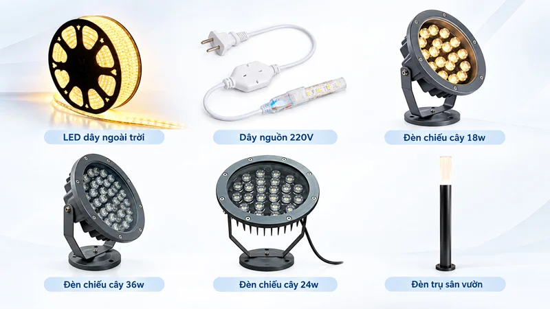 Các mẫu đèn HALEDCO cung cấp cho dự án Thiên Ân