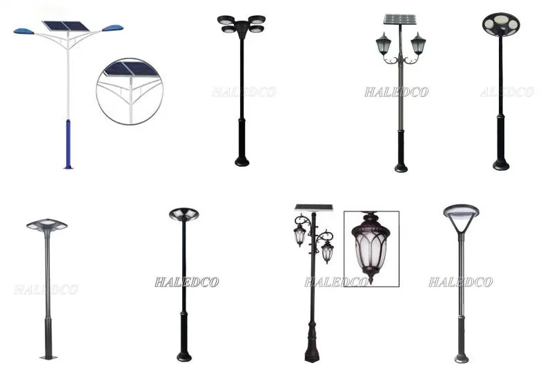 Các mẫu trụ đèn năng lượng mặt trời