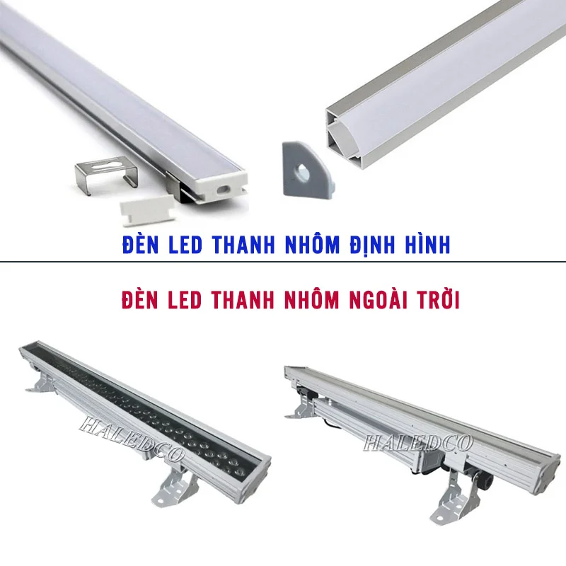 Đèn LED thanh nhôm định hình, đèn LED thanh nhôm ngoài trời