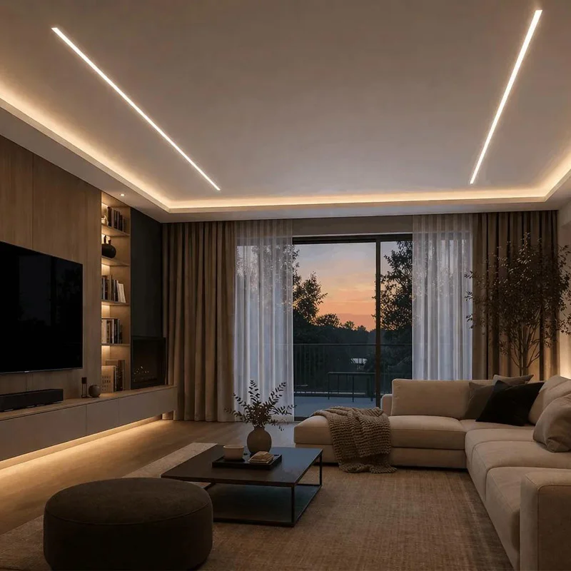 Đèn LED thanh nhôm hắt trần
