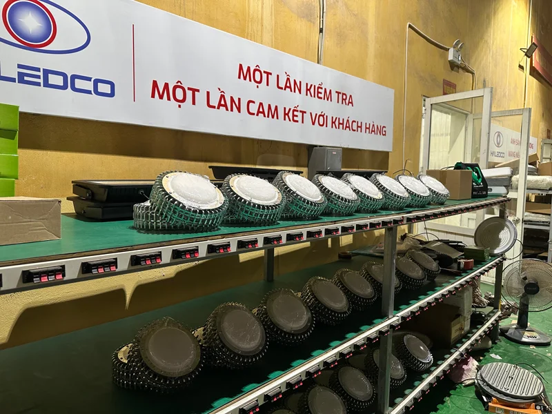 HALEDCO sản xuất đèn nhà xưởng HLHB7.2 cho dự án