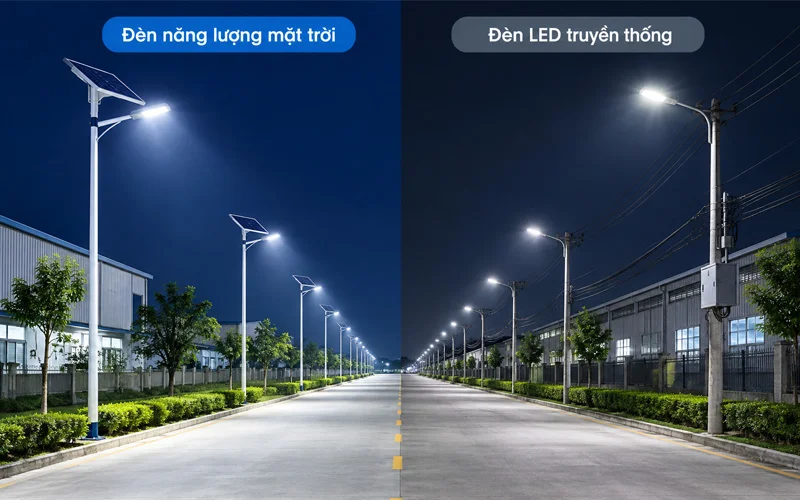 Hệ thống chiếu sáng bằng đèn truyền thống ổn định hơn