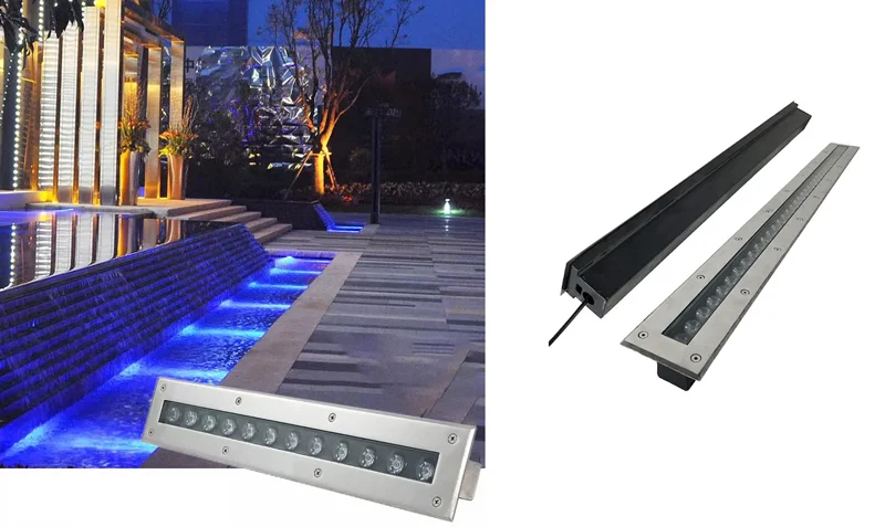 Mẫu đèn âm đất chữ nhật 12w HALEDCO cung cấp cho dự án