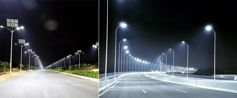 So sánh đèn đường năng lượng mặt trời với đèn đường điện