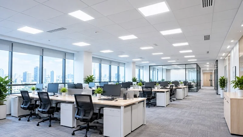 Đèn panel ấm trần dùng cho văn phòng