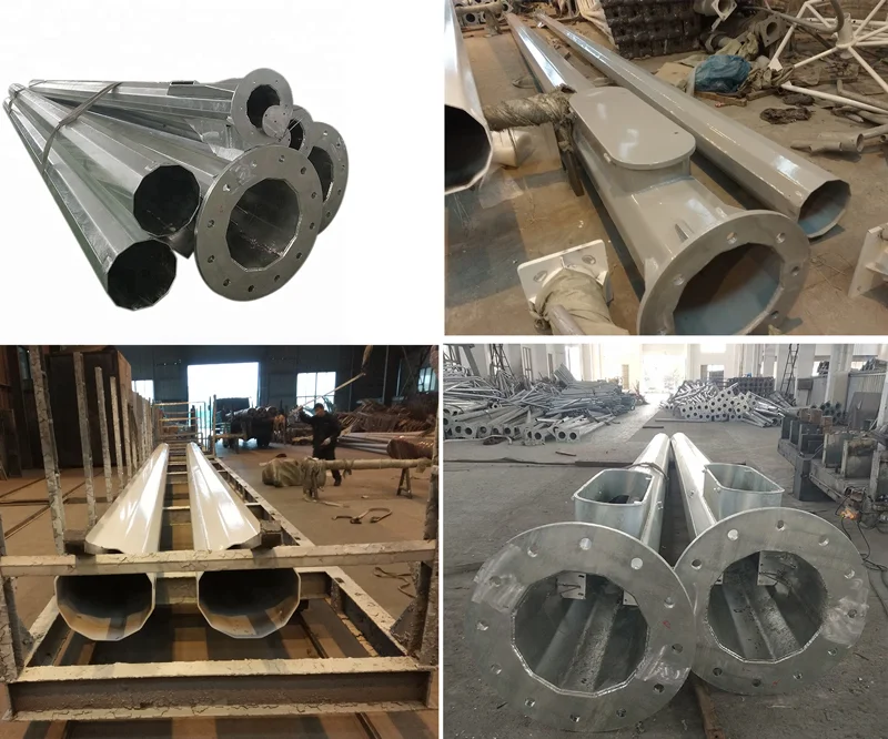 HALEDCO sản xuất cột đèn đa giác 17m