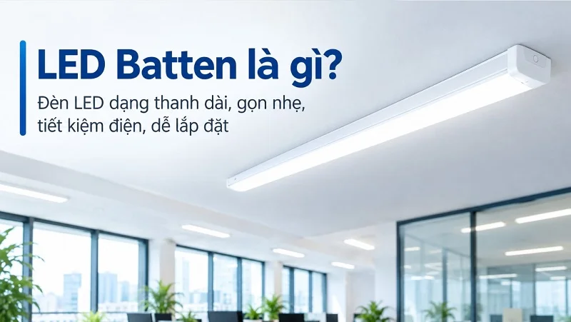 Hình ảnh mẫu đèn LED batten