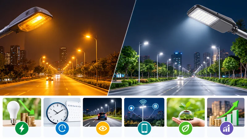 Lý do nên chuyển từ đèn Natri cao áp sang đèn LED cho đường phố là do có nhiều ưu điểm