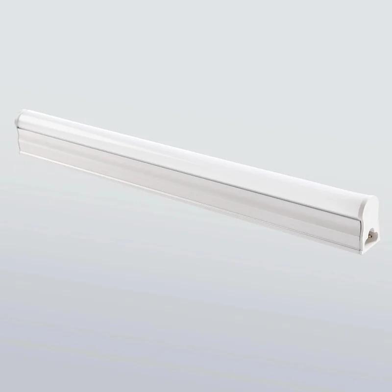 Cấu tạo bên ngoài của bộ máng đèn LED liền máng dạng thanh dài.