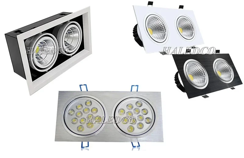 Các mẫu đèn LED âm trần đôi