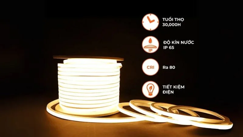 Dây đèn LED Neon viền mềm uốn chữ mini